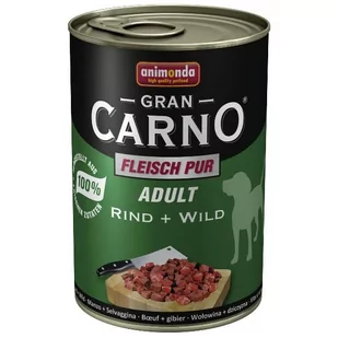 Animonda GranCarno Dorosłe Dziczyzna Plus 400g 1113 - Mokra karma dla psów - miniaturka - grafika 4