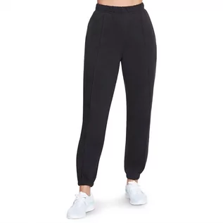 Spodnie sportowe damskie - Spodnie Skechers Sweats Fleece Bold WPT156BLK - czarne - grafika 1