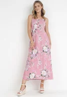 Sukienki - Fioletowa Sukienka Maxi na Ramiączkach Philandia - miniaturka - grafika 1