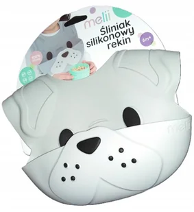 Melii Śliniak silikonowy PIESEK - Śliniaki i fartuszki - miniaturka - grafika 1