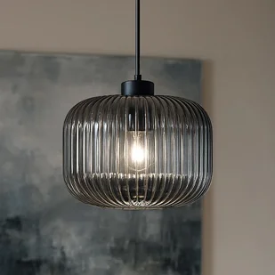 Lampa wisząca z kloszem, czarno-grafitowa K-5661 z serii CAMPO - Lampy sufitowe - miniaturka - grafika 1