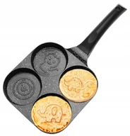 Patelnie - PATELNIA MARMUROWA do Placków Naleśników PANCAKES Jajek ZWIERZĄTKA 6051 - miniaturka - grafika 1