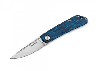 Nóż Real Steel Luna Damast G10 Sky Blue Boker EX - Noże - miniaturka - grafika 1