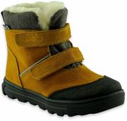 Buty dla chłopców - Dziecięce śniegowce Renbut RenTex 12-1562 Miodowe - miniaturka - grafika 1