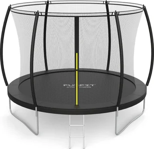 Funfit Trampolina Ogrodowa Premium dla dzieci 252cm 8FT z Siatką Wewnętrzną i Drabinką - Zabawki i gry sportowe - miniaturka - grafika 1
