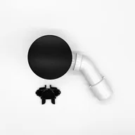 Syfony - Syfon brodzikowy 90 mm czyszczony od góry czarny XLEO - miniaturka - grafika 1