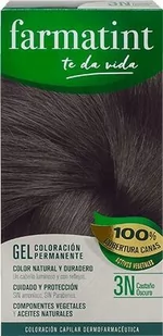Farba kremowa z utleniaczem do włosów Farmatint Permanent Color Gel 3N Dark Brown 150 ml (8470001791849) - Farby do włosów i szampony koloryzujące - miniaturka - grafika 1