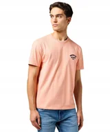Koszulki męskie - T-shirt Wrangler SMALL LOGO TEE 112362799 Shrimp XXL - miniaturka - grafika 1