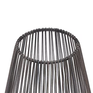 Lindby Kaati latarnia solarna LED, rattan, 37 cm - Lampy ogrodowe - miniaturka - grafika 4