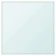 Blaty meblowe i parapety okienne - Blat stolika, przezroczysty, 40x40 cm, szkło hartowane - miniaturka - grafika 1