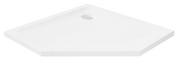 Brodziki prysznicowe - New Trendy B-0623 Brodzik MILD akrylowy pi$386ciokątny 80x80x4,5 biały - miniaturka - grafika 1