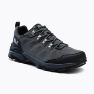 Buty trekkingowe męskie - Buty trekkingowe męskie Jack Wolfskin Refugio Texapore Low szaro-czarne 4049851 40 eu - miniaturka - grafika 1