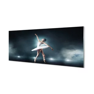 Szklany panel Biała sukienka balet kobieta 125x50 cm - Dekoracje domu - miniaturka - grafika 1