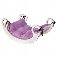 Skoczki dla dzieci - Bujak Montessori deska balansowania Poduszka Róż CERTYFIKAT 74 cm - miniaturka - grafika 1