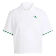 Koszulki sportowe damskie - Koszulka damska adidas Tennis Pro Climacool Polo Shirt White S - miniaturka - grafika 1