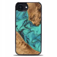 Etui i futerały do telefonów - Bewood Drewniane etui do iPhone 16e, Unique Turquoise - miniaturka - grafika 1