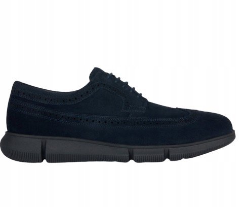 GEOX PÓŁBUTY SZNUROWANE SKÓRZANE GRANAT 40 Ż3L