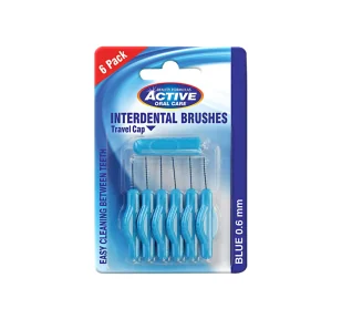 Active Beauty Formulas Beauty Formulas Oral Care Czyściki do przestrzeni międzyzębowych 0.6mm blue 1op.-6szt - Nici dentystyczne - miniaturka - grafika 1