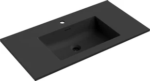 Mexen Otis umywalka wpuszczana w blat 91 x 46,5 cm, czarna mat - 25189071 - Umywalki - miniaturka - grafika 1