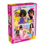 Puzzle - Lisciani, Barbie, puzzle maxifloor 2x60 elementów - miniaturka - grafika 1