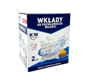 K&M Wkłady do pochłaniacza wilgoci 2 szt - Akcesoria i części AGD - miniaturka - grafika 1