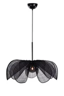 Lampy sufitowe - Designerska, czarna lampa wisząca - kwiat 108662 z serii STYRKA - miniaturka - grafika 1