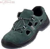 Obuwie robocze - URGENT 305 S1 TPU - zamszowe sandały ochronne z metalowym podnoskiem, antyelektrostatyczne 38 - miniaturka - grafika 1