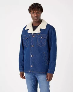 Wrangler Wrange Sherpa Jacket Męska Kurtka Jeansowa Retro Blue W445Ar071-Xl - Kurtki męskie - miniaturka - grafika 1