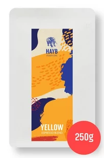 HAYB SPECIALITY COFFEE Kawa ziarnista HAYB Yellow Espresso Blend 250g 2663-uniw - Kawa - miniaturka - grafika 1
