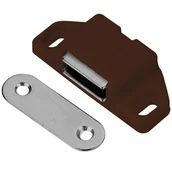 Zawiasy, okucia i inne akcesoria - Zatrzask meblowy magnetyczny brązowy 1 - miniaturka - grafika 1