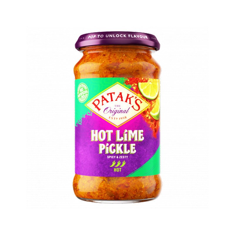Patak's Hot Lime Pickle 283 g – bardzo pikantne intensywnie kwaśne pikle