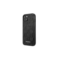 Etui i futerały do telefonów - Karl Lagerfeld KLHCP13MMNMP1K iPhone 13 6,1` hardcase czarny/black Monogram Plaque - miniaturka - grafika 1