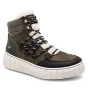 Sneakersy damskie - Sneakersy Mustang 1446-601 Khaki - miniaturka - grafika 1