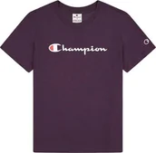 Koszulki i topy damskie - Champion Koszulka damska Champion SS Tee fioletowa 117534 VS503 S - miniaturka - grafika 1