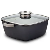 Garnki - GARNEK KWADRATOWY GRANITOWY 28cm 7.4L NAVA FUNTZIO 128-102 - miniaturka - grafika 1