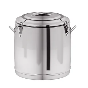 Czajnik ze stali nierdzewnej bez odpływu, 400 x 400 mm, 35 l - Pojemniki i kosze gastronomiczne - miniaturka - grafika 1