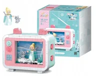 Klocki - KLOCKI DLA DZIEWCZYNKI TELEWIZOR Z KSIĘŻNICZKĄ SLUBAN 400 ELEMENTÓW - miniaturka - grafika 1