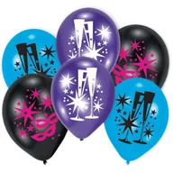 Sylwester - Amscan Balony Happy New Year Toast 6 sztuk - miniaturka - grafika 1