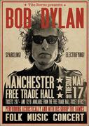 Plakaty - Close, Plakat, CLOSE, Bob Dylan Koncert Manchester 1966, 59,5x84 cm - miniaturka - grafika 1