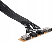 Akcesoria do komputerów stacjonarnych - Akyga Panel I/O audio do obudowy ATX Akyga AK-CA-85 2x USB 2.0 78mm - miniaturka - grafika 1