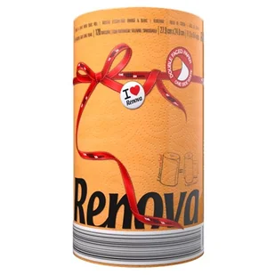 Renova Ręcznik papierowy RENOVA Red Label, pomarańczowy, 1 szt. - Ręczniki papierowe - miniaturka - grafika 2