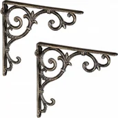 Zawiasy, okucia i inne akcesoria - Wsporniki półek antyczne 2 szt. - miniaturka - grafika 1