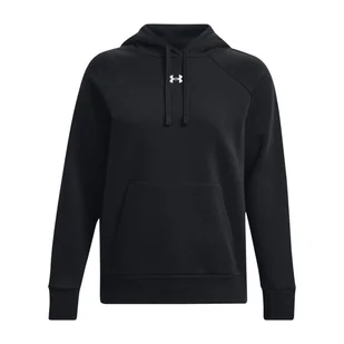 Damska Bluza UNDER ARMOUR UA RIVAL FLEECE HOODIE 1379500-001 – Czarny - Bluzy damskie - miniaturka - grafika 1
