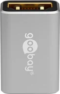 Adaptery i przejściówki - Goobay 72008 adapter kablowy HDMI Typu A (Standard) Czarny, Srebrny - miniaturka - grafika 1