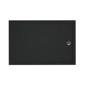 Brodziki prysznicowe - Brodzik do kabiny prysznicowej Frigo 140x90x12 cm czarny Sensea - miniaturka - grafika 1