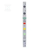 Inne akcesoria elektryczne - Lampka kontroli zasilania 3xLED czerwona, żółta, zielona, slim 1/3 modułu LK-703K - miniaturka - grafika 1