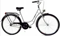 Rowery - Dallas Bike Retro 28 cali Biały z czarnym - miniaturka - grafika 1