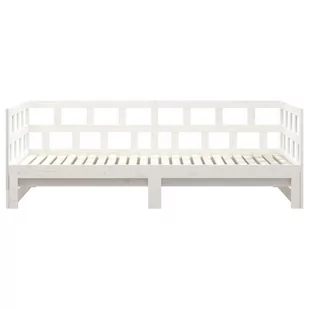 Lumarko Łóżko rozsuwane, białe, lite drewno sosnowe, 2x(90x190) cm - Łóżka - miniaturka - grafika 9