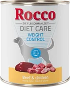 Mokra karma dla psów - Rocco Diet Care Weight Control, wołowina z kurczakiem, 800 g - 6 x 800 g - miniaturka - grafika 1
