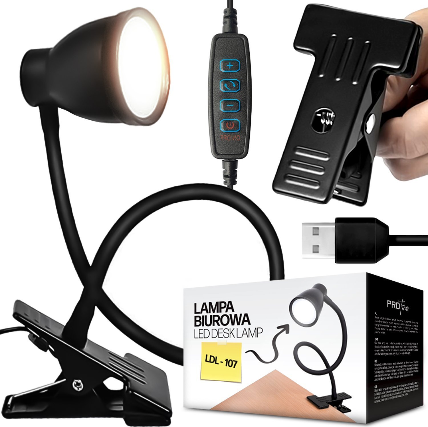 Lampka biurkowa Rabalux czarna 5905370209341